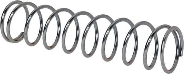 Value Collection - 0.42" OD, 0.035" Wire, 1-3/4" Free Length, Music Wire Compression Stock Springs Spring - 4.11 Lb Spring Rating - Eagle Tool & Supply