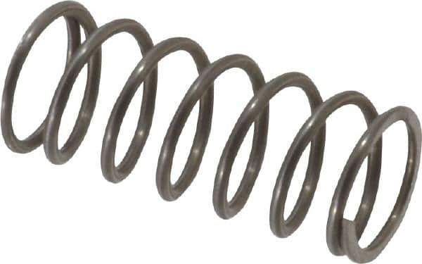 Value Collection - 0.42" OD, 0.041" Wire, 1" Free Length, Music Wire Compression Stock Springs Spring - 12.86 Lb Spring Rating - Eagle Tool & Supply