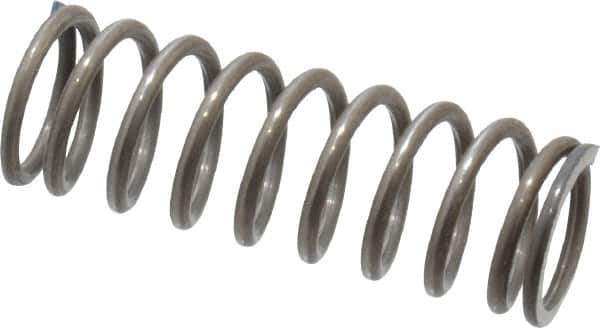 Value Collection - 0.42" OD, 0.047" Wire, 1-1/4" Free Length, Music Wire Compression Stock Springs Spring - 16.53 Lb Spring Rating - Eagle Tool & Supply
