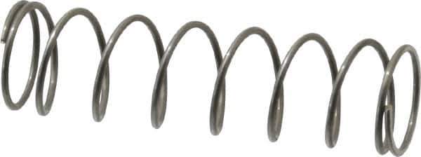 Value Collection - 0.48" OD, 0.035" Wire, 1-3/4" Free Length, Music Wire Compression Stock Springs Spring - 3.45 Lb Spring Rating - Eagle Tool & Supply