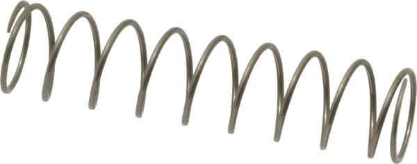 Value Collection - 0.48" OD, 0.035" Wire, 2" Free Length, Music Wire Compression Stock Springs Spring - 3 Lb Spring Rating - Eagle Tool & Supply