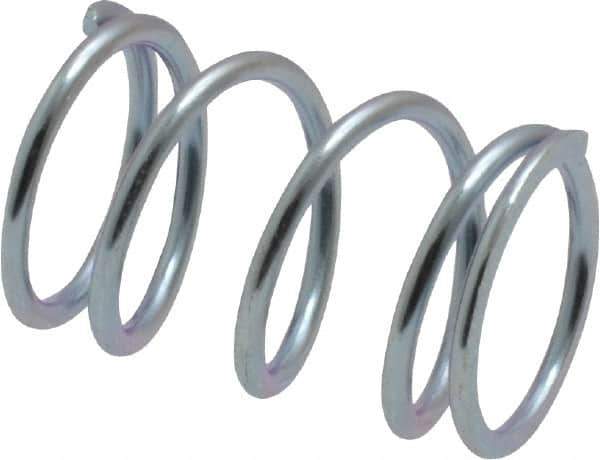 Value Collection - 0.48" OD, 0.047" Wire, 3/4" Free Length, Music Wire Compression Stock Springs Spring - 23.36 Lb Spring Rating - Eagle Tool & Supply