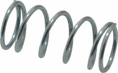 Value Collection - 0.48" OD, 0.047" Wire, 1" Free Length, Music Wire Compression Stock Springs Spring - 16.91 Lb Spring Rating - Eagle Tool & Supply