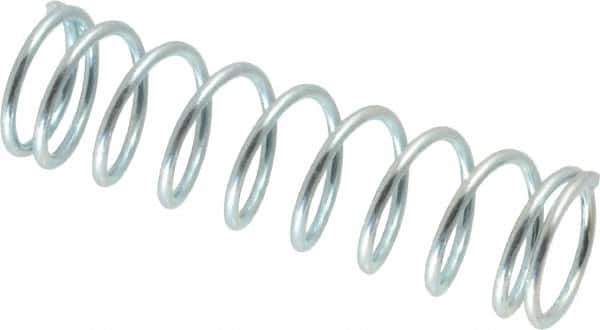 Value Collection - 0.48" OD, 0.047" Wire, 1-3/4" Free Length, Music Wire Compression Stock Springs Spring - 9.25 Lb Spring Rating - Eagle Tool & Supply