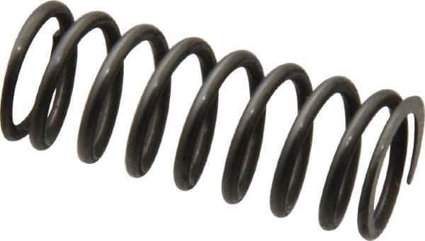 Value Collection - 0.48" OD, 0.054" Wire, 1-1/4" Free Length, Music Wire Compression Stock Springs Spring - 21.96 Lb Spring Rating - Eagle Tool & Supply