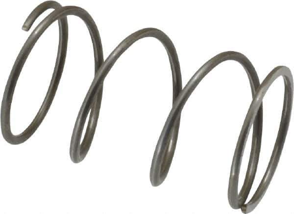 Value Collection - 0.6" OD, 0.041" Wire, 1" Free Length, Music Wire Compression Stock Springs Spring - 7.8 Lb Spring Rating - Eagle Tool & Supply