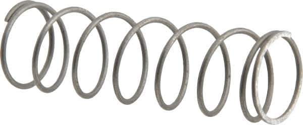 Value Collection - 0.6" OD, 0.041" Wire, 2" Free Length, Music Wire Compression Stock Springs Spring - 3.73 Lb Spring Rating - Eagle Tool & Supply