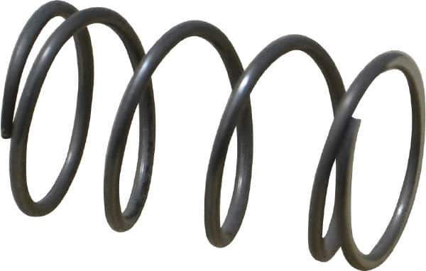 Value Collection - 0.6" OD, 0.047" Wire, 1" Free Length, Music Wire Compression Stock Springs Spring - 12.19 Lb Spring Rating - Eagle Tool & Supply