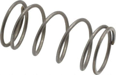 Value Collection - 0.6" OD, 0.047" Wire, 1-1/4" Free Length, Music Wire Compression Stock Springs Spring - 9.56 Lb Spring Rating - Eagle Tool & Supply