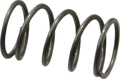 Value Collection - 0.6" OD, 0.054" Wire, 1" Free Length, Music Wire Compression Stock Springs Spring - 20.88 Lb Spring Rating - Eagle Tool & Supply