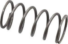 Value Collection - 0.6" OD, 0.054" Wire, 1-1/4" Free Length, Music Wire Compression Stock Springs Spring - 16.3 Lb Spring Rating - Eagle Tool & Supply