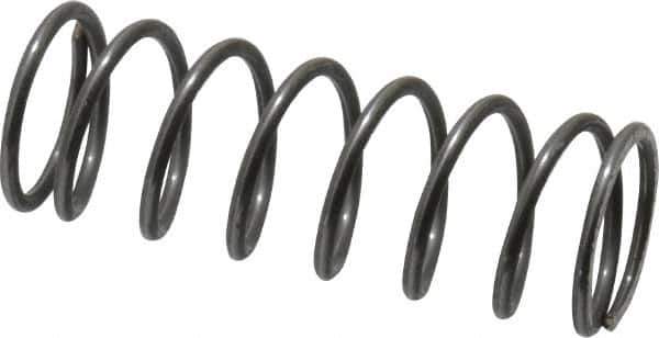 Value Collection - 0.6" OD, 0.054" Wire, 1-3/4" Free Length, Music Wire Compression Stock Springs Spring - 11.33 Lb Spring Rating - Eagle Tool & Supply