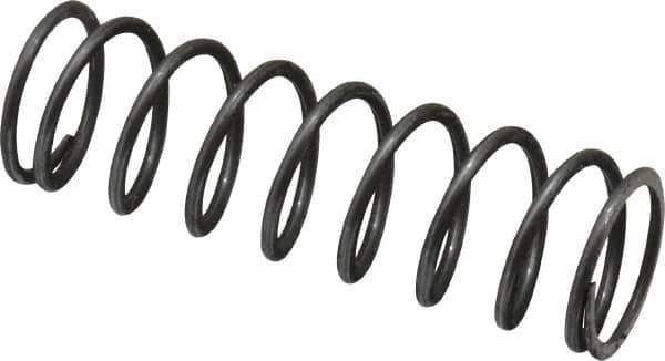 Value Collection - 0.6" OD, 0.054" Wire, 2" Free Length, Music Wire Compression Stock Springs Spring - 9.83 Lb Spring Rating - Eagle Tool & Supply