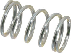 Value Collection - 0.6" OD, 0.062" Wire, 1" Free Length, Music Wire Compression Stock Springs Spring - 31.8 Lb Spring Rating - Eagle Tool & Supply