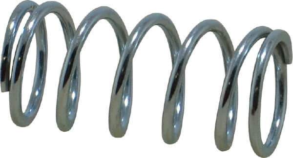 Value Collection - 0.6" OD, 0.062" Wire, 1-1/4" Free Length, Music Wire Compression Stock Springs Spring - 24.74 Lb Spring Rating - Eagle Tool & Supply