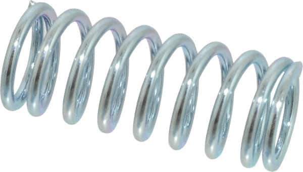 Value Collection - 0.6" OD, 0.072" Wire, 1-1/2" Free Length, Music Wire Compression Stock Springs Spring - 35.89 Lb Spring Rating - Eagle Tool & Supply