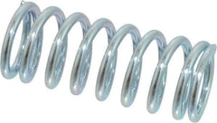 Value Collection - 0.6" OD, 0.072" Wire, 1-1/2" Free Length, Music Wire Compression Stock Springs Spring - 35.89 Lb Spring Rating - Eagle Tool & Supply