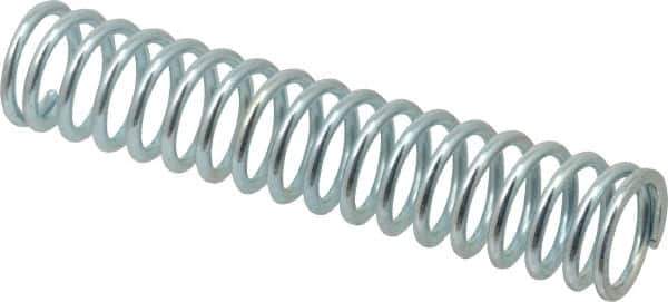 Value Collection - 0.6" OD, 0.072" Wire, 3" Free Length, Music Wire Compression Stock Springs Spring - 17.04 Lb Spring Rating - Eagle Tool & Supply
