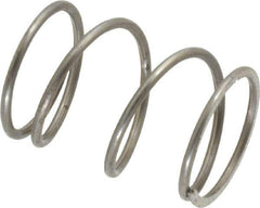 Value Collection - 0.72" OD, 0.054" Wire, 1" Free Length, Music Wire Compression Stock Springs Spring - 15.12 Lb Spring Rating - Eagle Tool & Supply