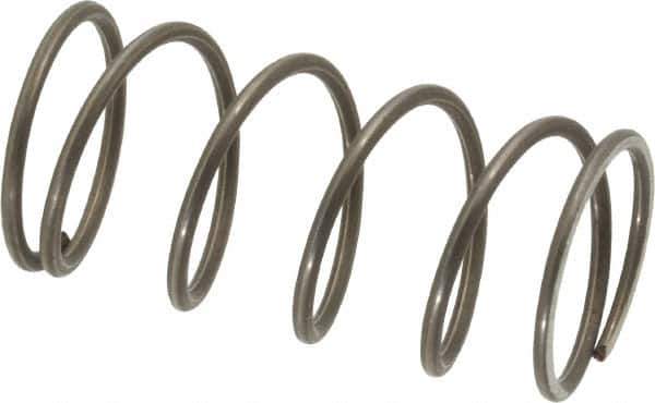 Value Collection - 0.72" OD, 0.054" Wire, 1-1/2" Free Length, Music Wire Compression Stock Springs Spring - 9.69 Lb Spring Rating - Eagle Tool & Supply