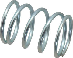 Value Collection - 0.72" OD, 0.062" Wire, 1" Free Length, Music Wire Compression Stock Springs Spring - 24.19 Lb Spring Rating - Eagle Tool & Supply