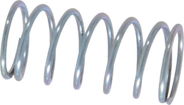 Value Collection - 0.72" OD, 0.062" Wire, 1-1/2" Free Length, Music Wire Compression Stock Springs Spring - 15.4 Lb Spring Rating - Eagle Tool & Supply