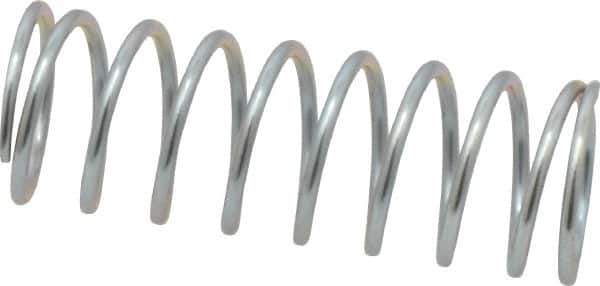 Value Collection - 0.72" OD, 0.062" Wire, 2" Free Length, Music Wire Compression Stock Springs Spring - 11.29 Lb Spring Rating - Eagle Tool & Supply