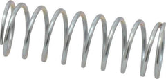 Value Collection - 0.72" OD, 0.062" Wire, 2" Free Length, Music Wire Compression Stock Springs Spring - 11.29 Lb Spring Rating - Eagle Tool & Supply