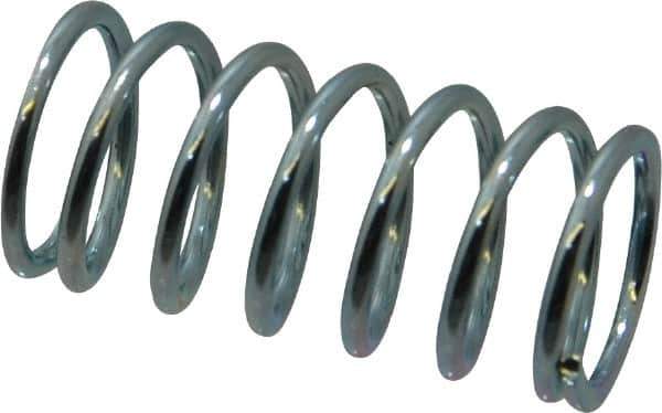 Value Collection - 0.72" OD, 0.072" Wire, 1-1/2" Free Length, Music Wire Compression Stock Springs Spring - 25.98 Lb Spring Rating - Eagle Tool & Supply