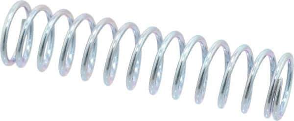 Value Collection - 0.72" OD, 0.072" Wire, 3" Free Length, Music Wire Compression Stock Springs Spring - 12.33 Lb Spring Rating - Eagle Tool & Supply