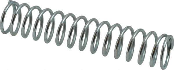 Value Collection - 0.72" OD, 0.072" Wire, 3-1/2" Free Length, Music Wire Compression Stock Springs Spring - 10.49 Lb Spring Rating - Eagle Tool & Supply