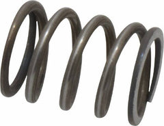 Value Collection - 0.72" OD, 0.08" Wire, 1" Free Length, Music Wire Compression Stock Springs Spring - 61.34 Lb Spring Rating - Eagle Tool & Supply