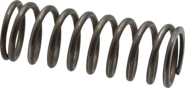 Value Collection - 0.72" OD, 0.08" Wire, 2" Free Length, Music Wire Compression Stock Springs Spring - 28 Lb Spring Rating - Eagle Tool & Supply