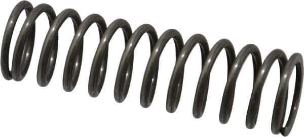 Value Collection - 0.72" OD, 0.08" Wire, 2-1/2" Free Length, Music Wire Compression Stock Springs Spring - 22.02 Lb Spring Rating - Eagle Tool & Supply
