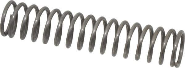 Value Collection - 0.72" OD, 0.08" Wire, 3-1/2" Free Length, Music Wire Compression Stock Springs Spring - 15.42 Lb Spring Rating - Eagle Tool & Supply