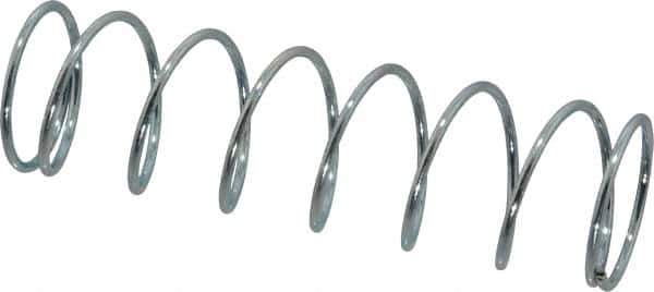 Value Collection - 0.85" OD, 0.054" Wire, 3" Free Length, Music Wire Compression Stock Springs Spring - 3.77 Lb Spring Rating - Eagle Tool & Supply