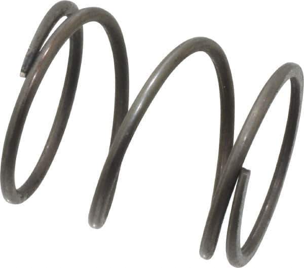 Value Collection - 0.85" OD, 0.062" Wire, 1" Free Length, Music Wire Compression Stock Springs Spring - 19.1 Lb Spring Rating - Eagle Tool & Supply
