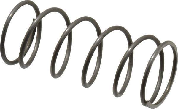 Value Collection - 0.85" OD, 0.062" Wire, 2" Free Length, Music Wire Compression Stock Springs Spring - 8.91 Lb Spring Rating - Eagle Tool & Supply