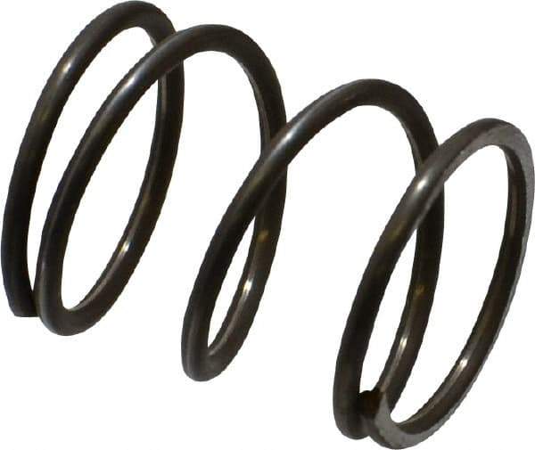 Value Collection - 0.85" OD, 0.072" Wire, 1" Free Length, Music Wire Compression Stock Springs Spring - 31.91 Lb Spring Rating - Eagle Tool & Supply