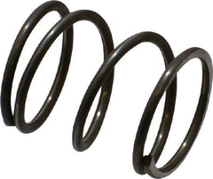 Value Collection - 0.85" OD, 0.072" Wire, 1" Free Length, Music Wire Compression Stock Springs Spring - 31.91 Lb Spring Rating - Eagle Tool & Supply