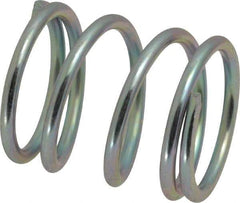 Value Collection - 0.85" OD, 0.08" Wire, 1" Free Length, Music Wire Compression Stock Springs Spring - 46.26 Lb Spring Rating - Eagle Tool & Supply