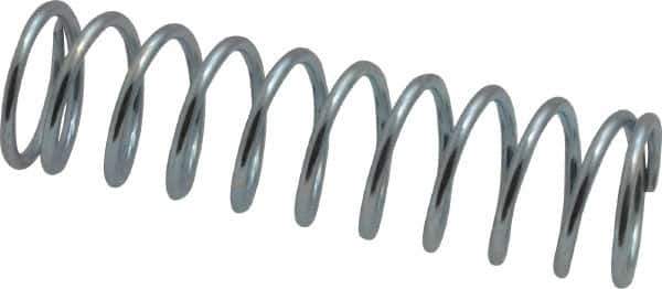 Value Collection - 0.85" OD, 0.08" Wire, 3" Free Length, Music Wire Compression Stock Springs Spring - 13.68 Lb Spring Rating - Eagle Tool & Supply