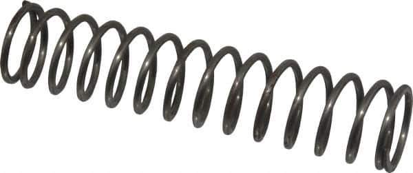 Value Collection - 0.85" OD, 0.08" Wire, 4" Free Length, Music Wire Compression Stock Springs Spring - 10.11 Lb Spring Rating - Eagle Tool & Supply