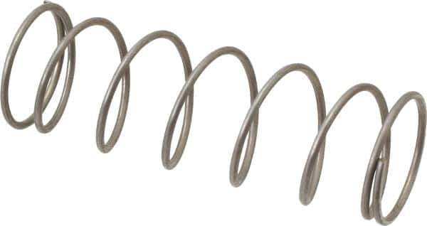 Value Collection - 0.975" OD, 0.062" Wire, 3" Free Length, Music Wire Compression Stock Springs Spring - 4.85 Lb Spring Rating - Eagle Tool & Supply