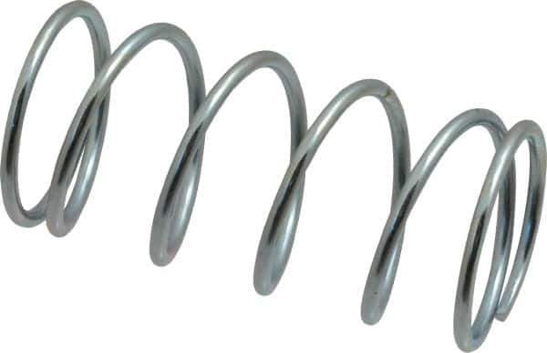 Value Collection - 0.975" OD, 0.072" Wire, 2" Free Length, Music Wire Compression Stock Springs Spring - 12.14 Lb Spring Rating - Eagle Tool & Supply