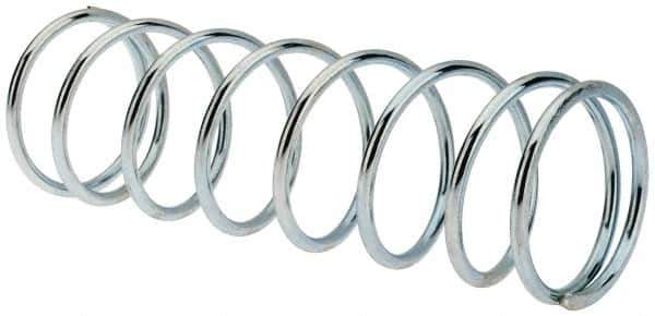 Value Collection - 0.975" OD, 0.072" Wire, 3" Free Length, Music Wire Compression Stock Springs Spring - 7.89 Lb Spring Rating - Eagle Tool & Supply