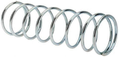 Value Collection - 0.975" OD, 0.072" Wire, 3" Free Length, Music Wire Compression Stock Springs Spring - 7.89 Lb Spring Rating - Eagle Tool & Supply