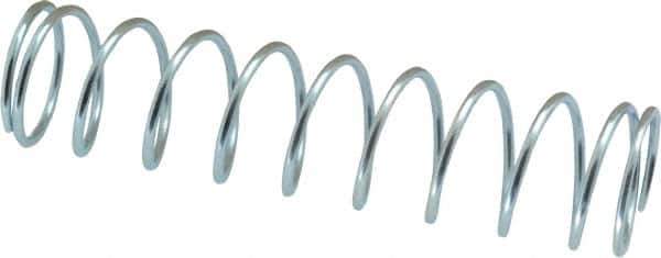 Value Collection - 0.975" OD, 0.08" Wire, 4" Free Length, Music Wire Compression Stock Springs Spring - 6.88 Lb Spring Rating - Eagle Tool & Supply
