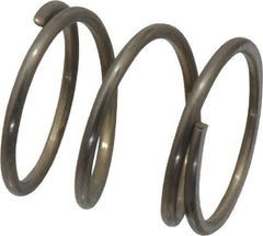 Value Collection - 0.975" OD, 0.08" Wire, 1" Free Length, Music Wire Compression Stock Springs Spring - 37.8 Lb Spring Rating - Eagle Tool & Supply
