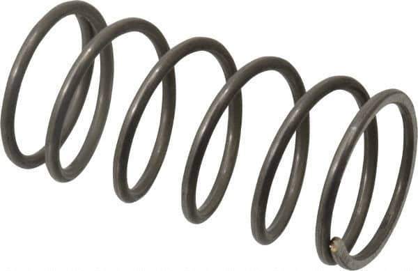 Value Collection - 0.975" OD, 0.08" Wire, 2" Free Length, Music Wire Compression Stock Springs Spring - 17.25 Lb Spring Rating - Eagle Tool & Supply